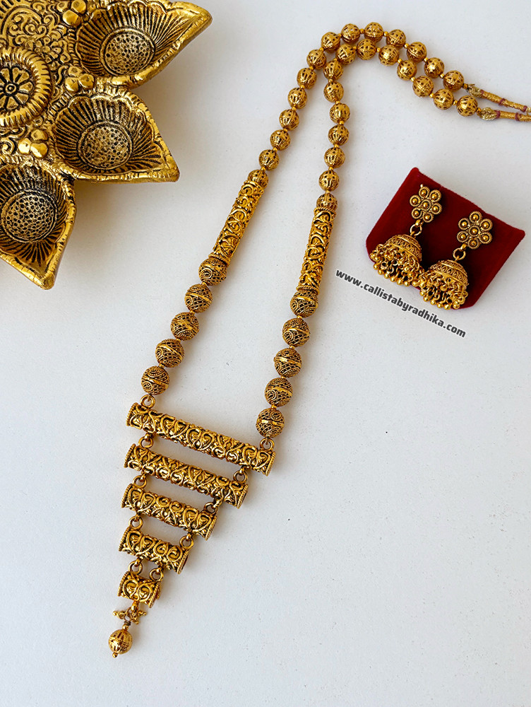 Image of Gold polish Long Chain Pendant