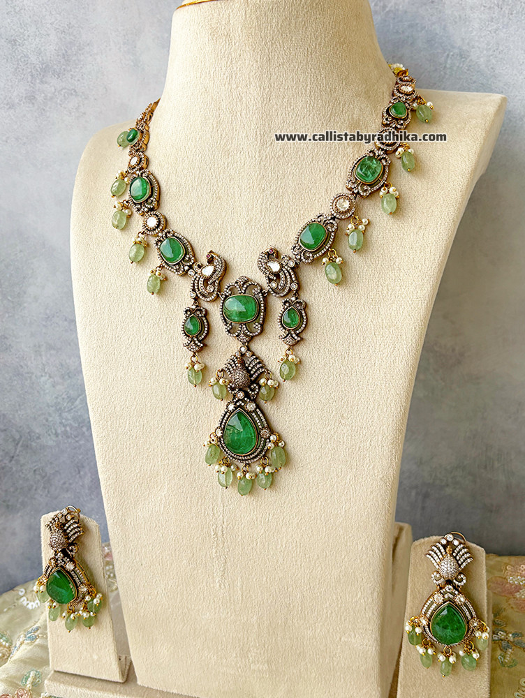 Image of Moissanite Doublet Stone Grand Necklace