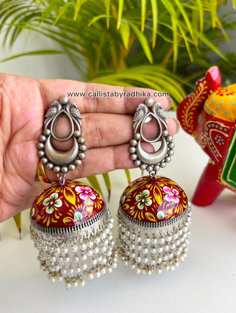 Image of Hand-painted Earrings (HPE-057)