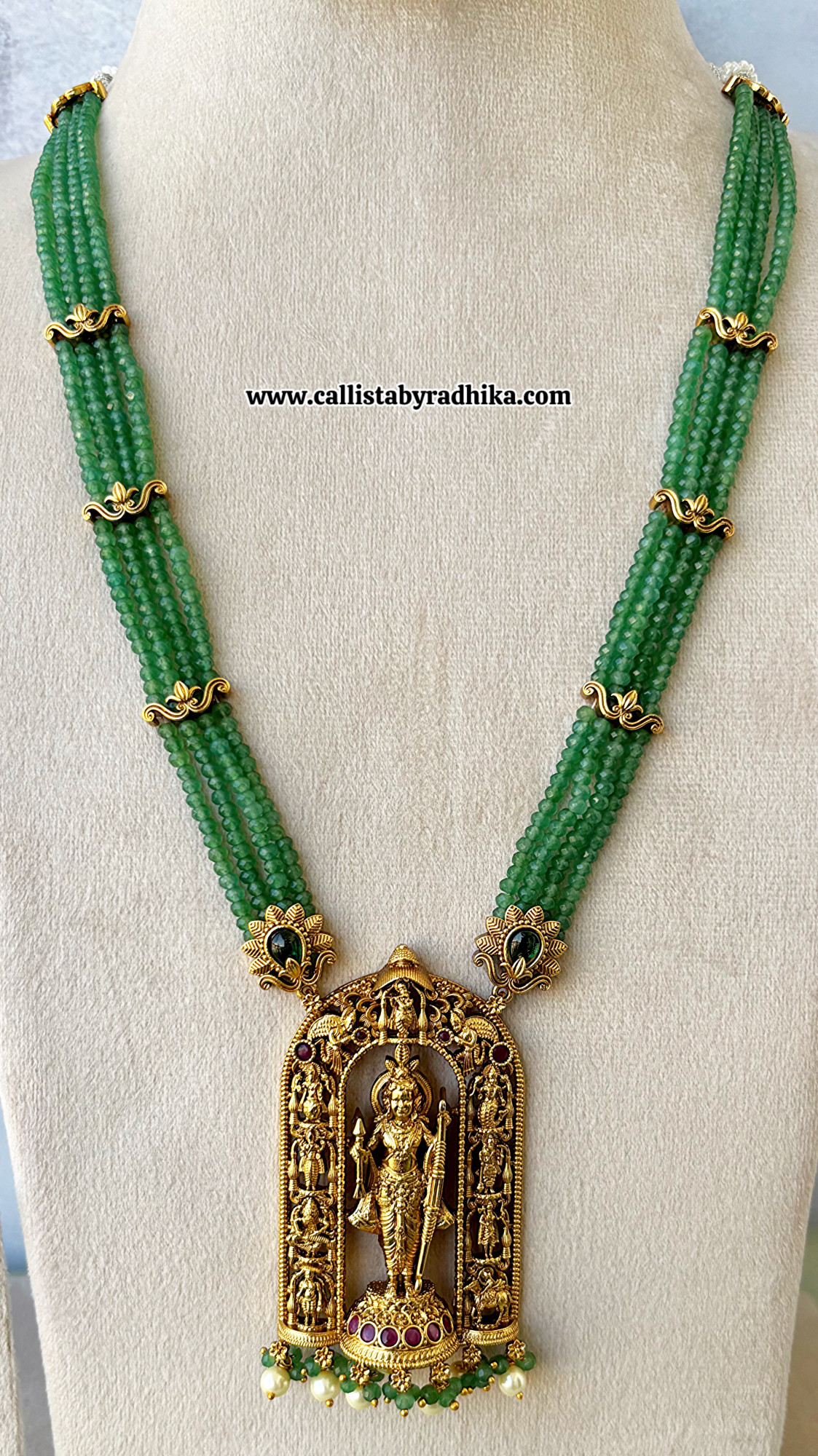 Murugan Pendant Long Necklace