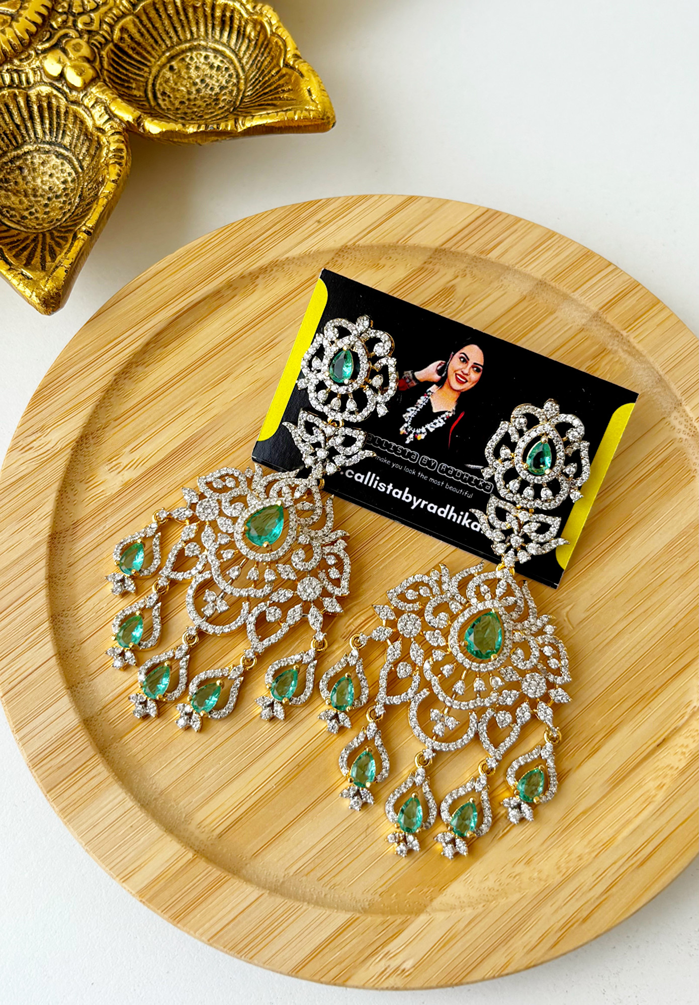 Diamond look-alike Chandbali