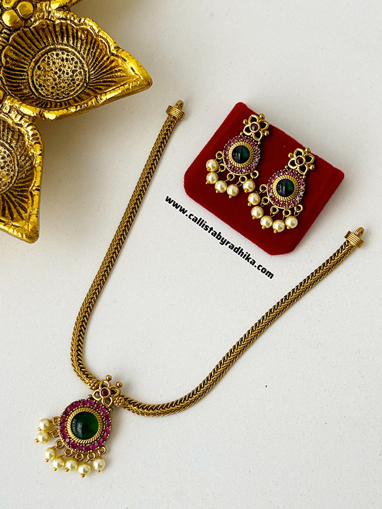Image of Gold Polish Attigai Necklace(2 Colors)