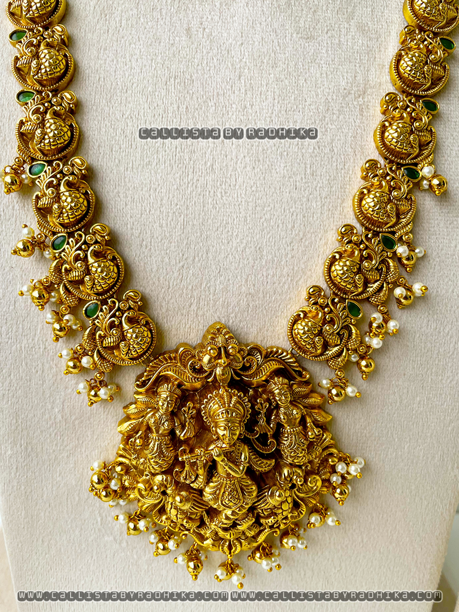 Gold Polish/Temple Long Neckpiece(GPN-131)