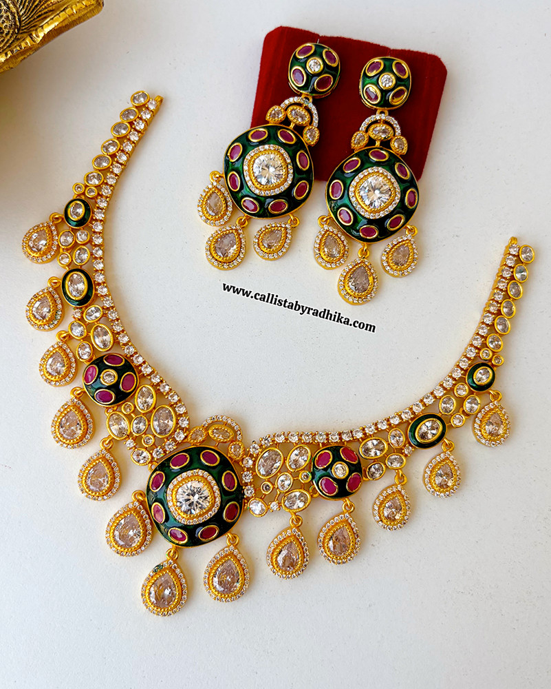 Image of Meenakari Stone Necklace