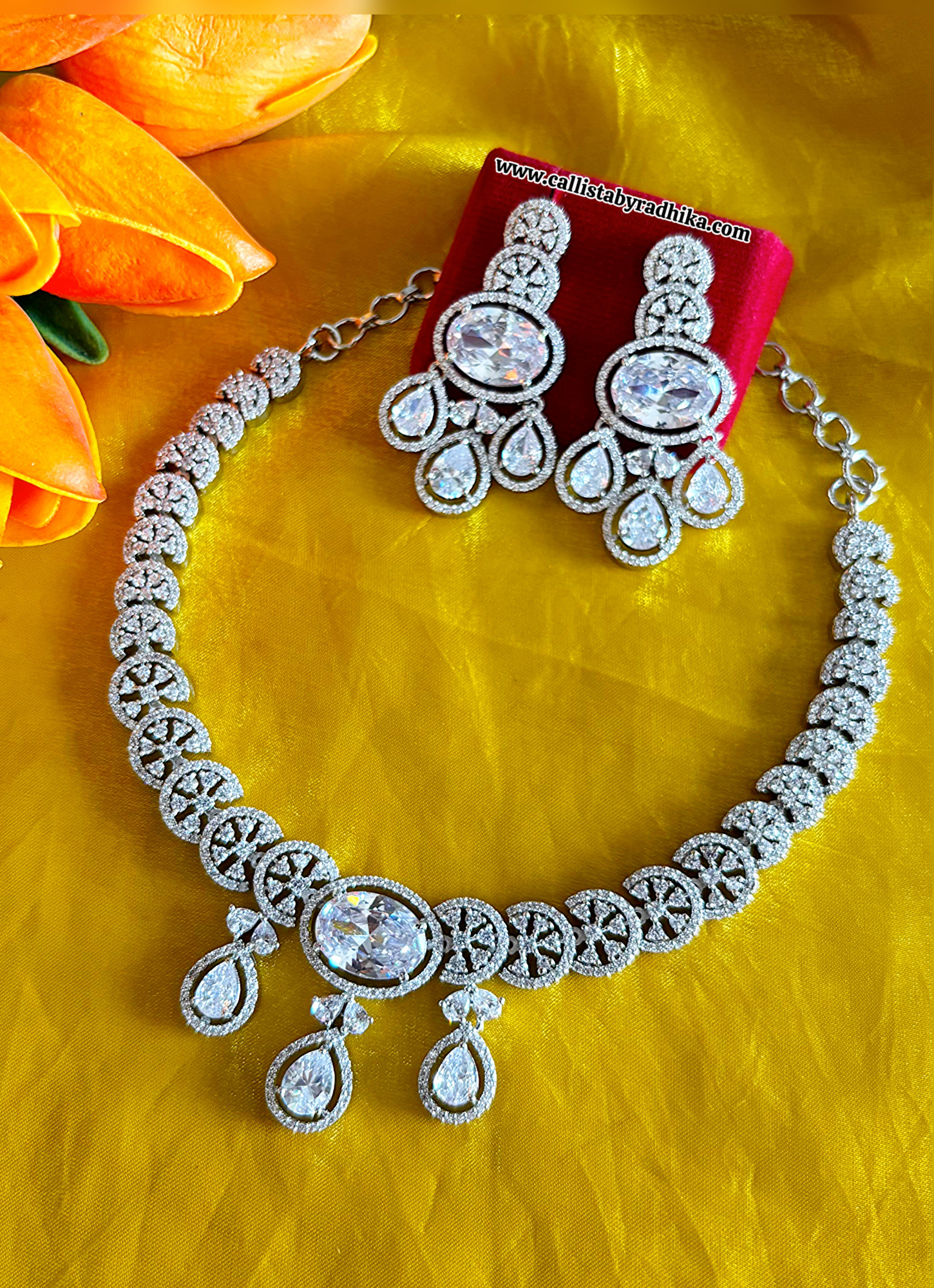 White AD Necklace