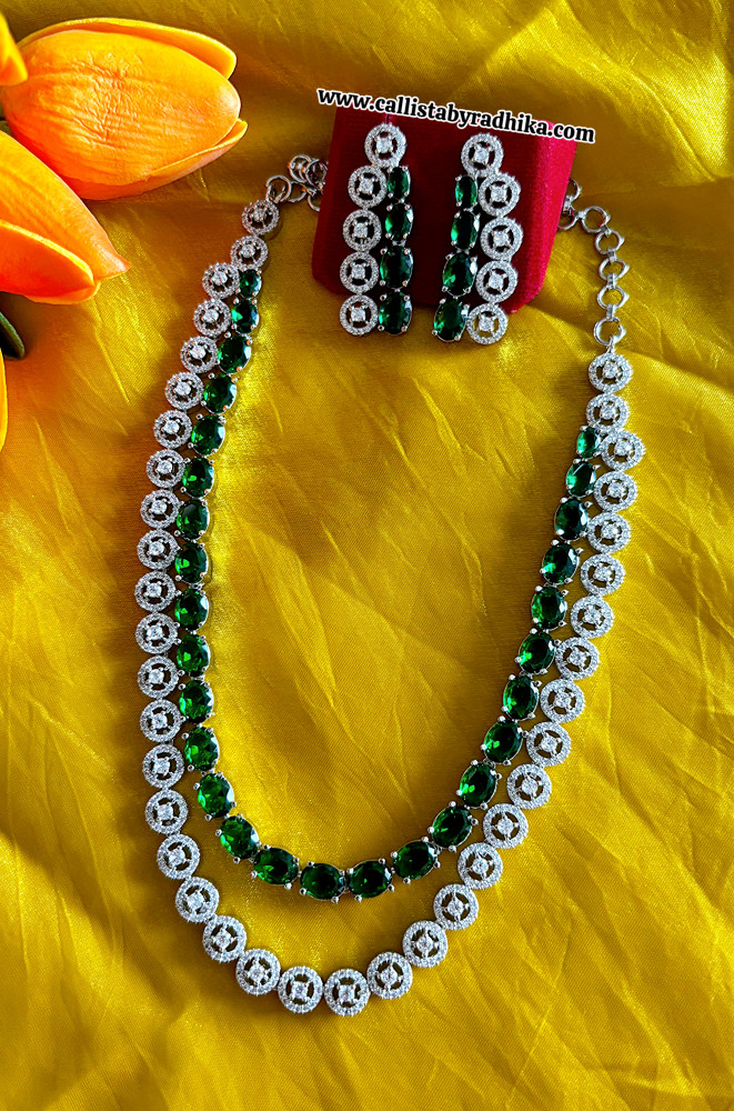 Image of Green 2 layer AD Necklace