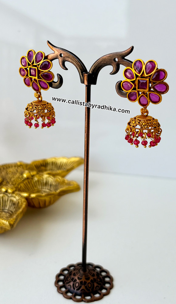 Image of Matte Polish Jhumka