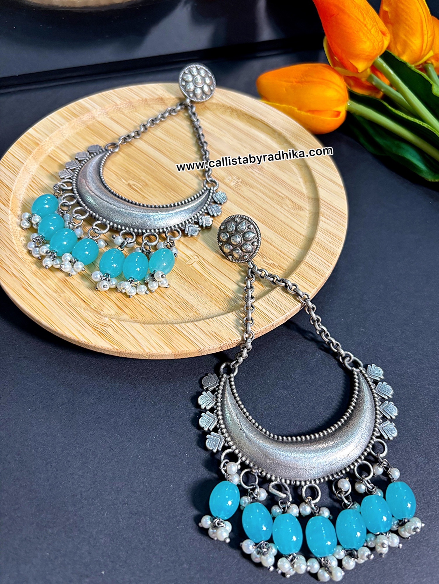 Silver Replica Earring (4 Colors)