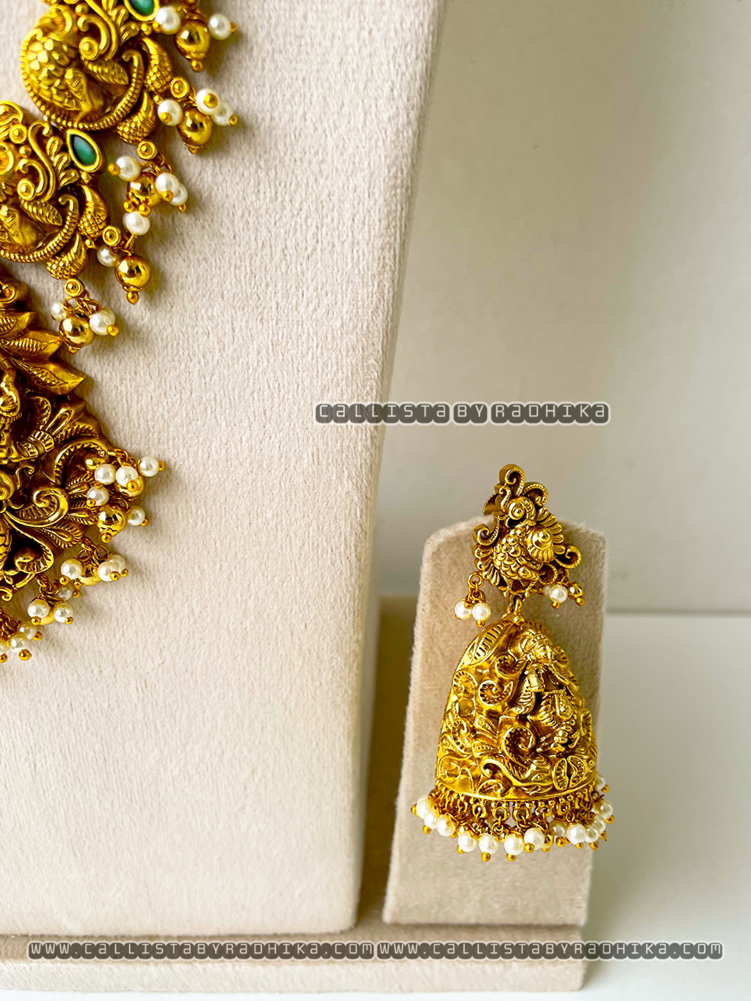 Gold Polish/Temple Long Neckpiece(GPN-131)