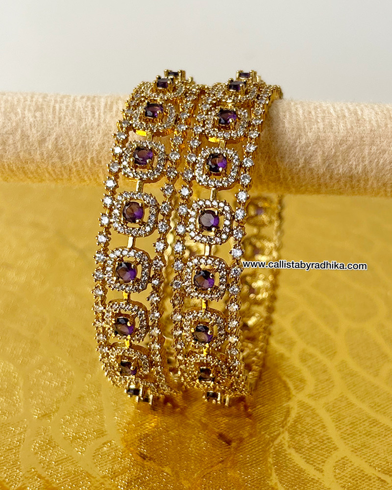Image of Purple Stone Bangle
