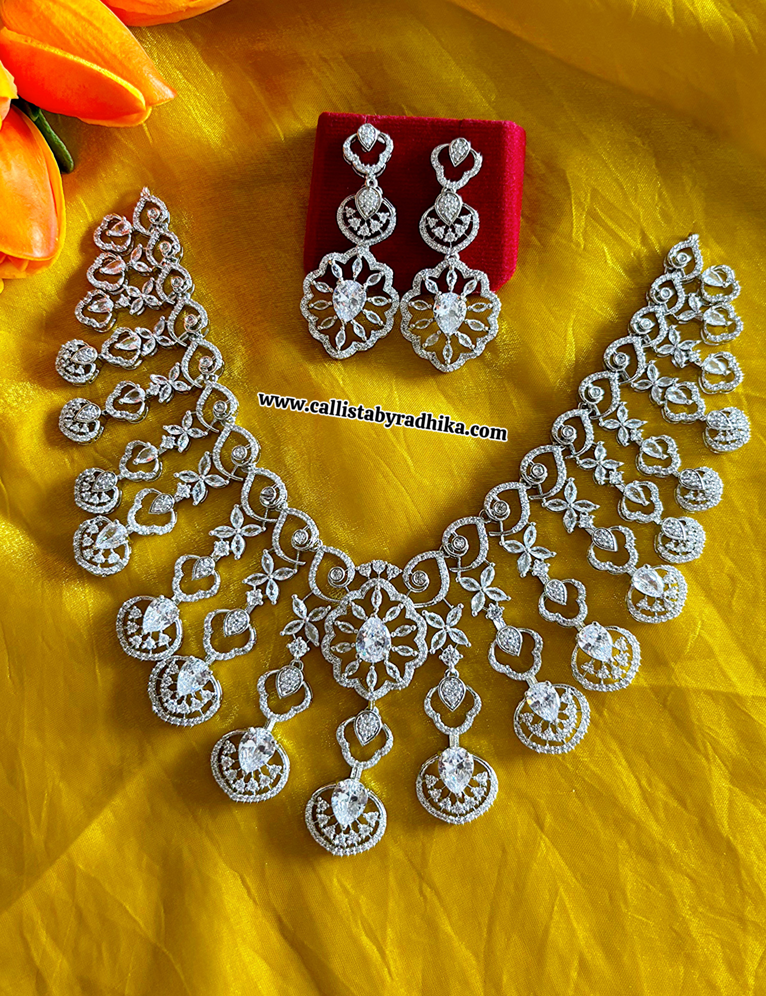 White Grand AD Necklace