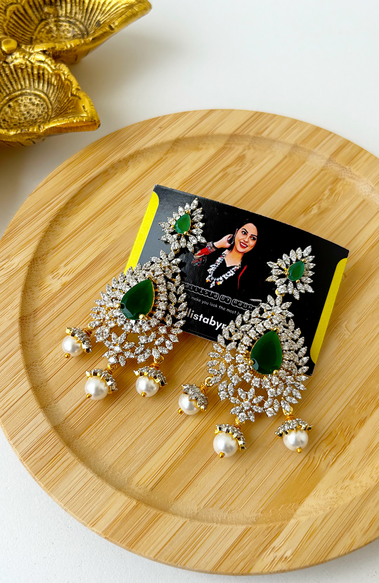 Diamond look-alike Chandbali