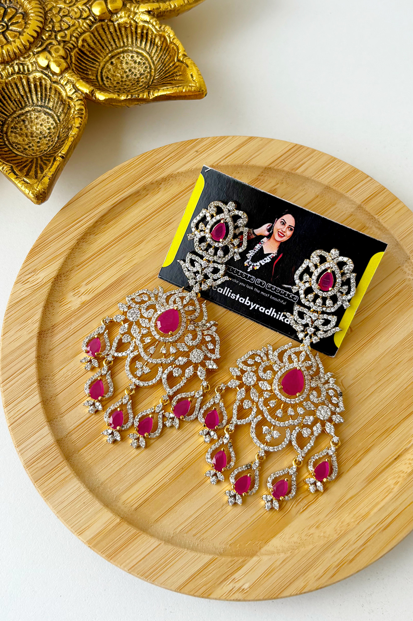 Diamond look-alike Chandbali