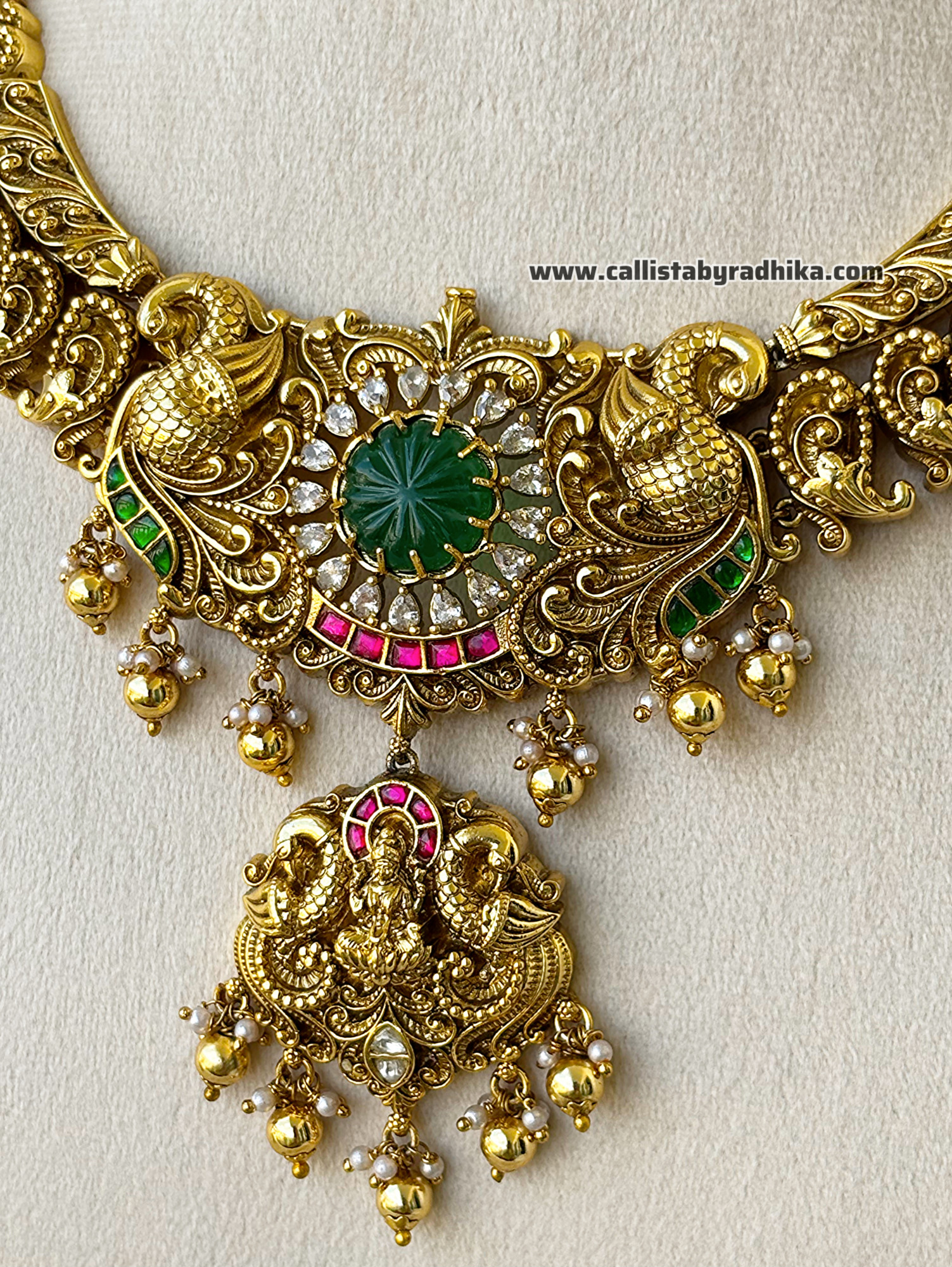 Jadau Nakshi Bridal Neckpiece