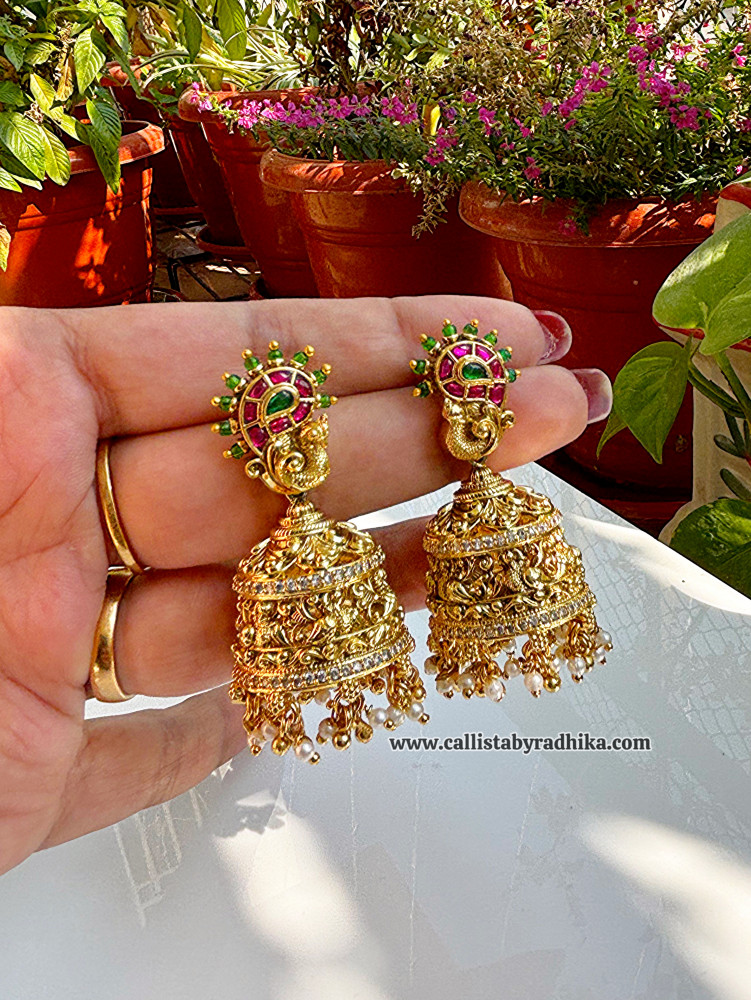 Image of Jadau Kundan Earrings