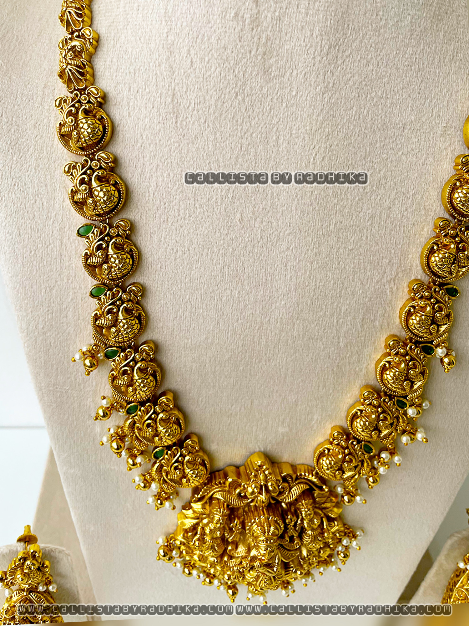 Gold Polish/Temple Long Neckpiece(GPN-131)