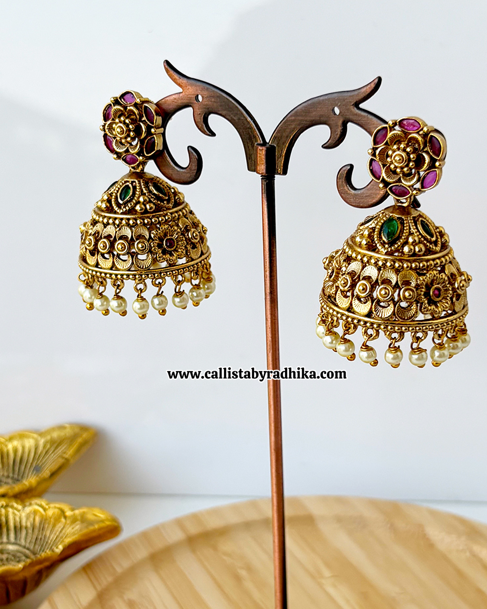 Gold Polish Jhumka