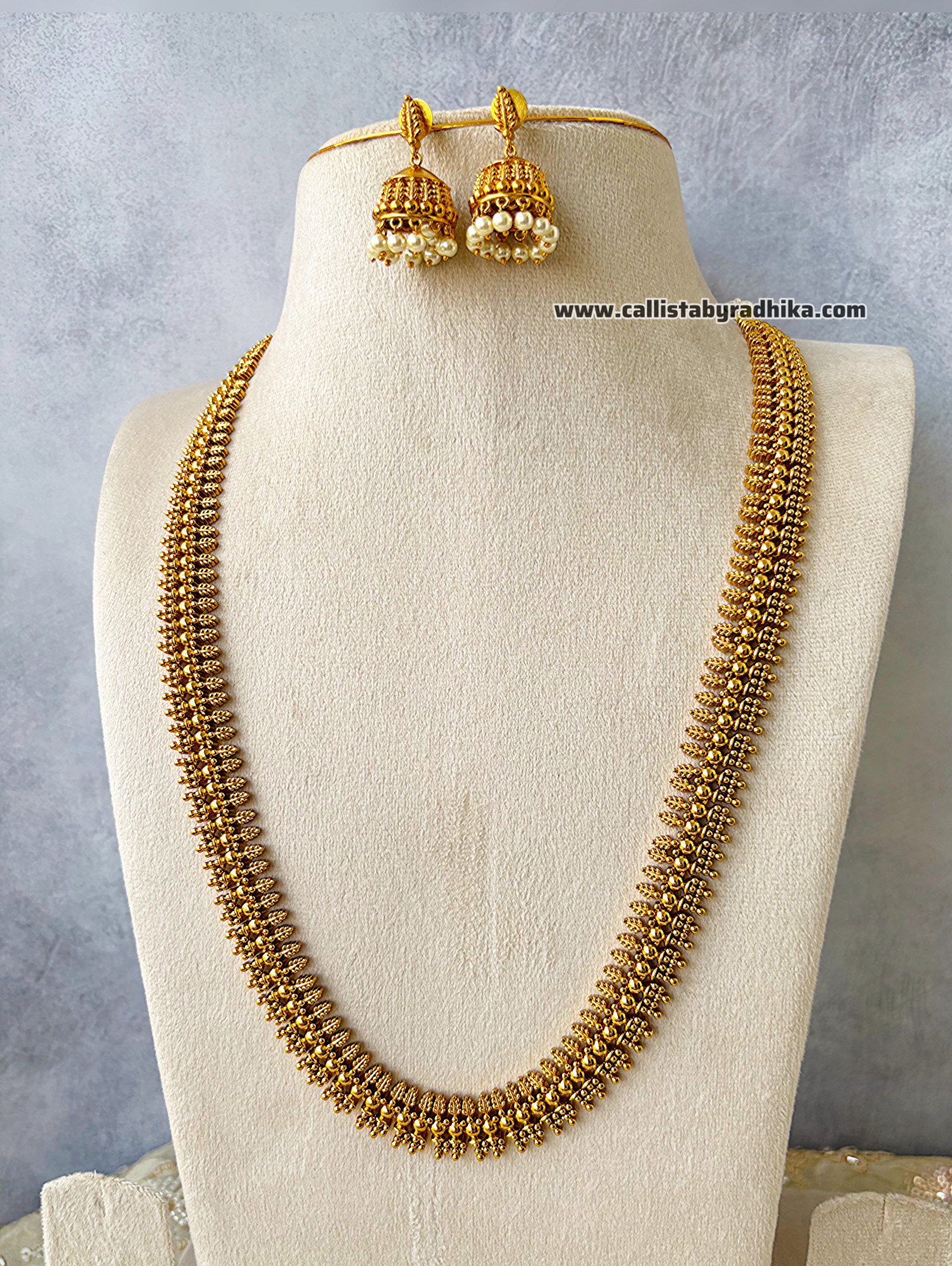 Gold polish Long Necklace