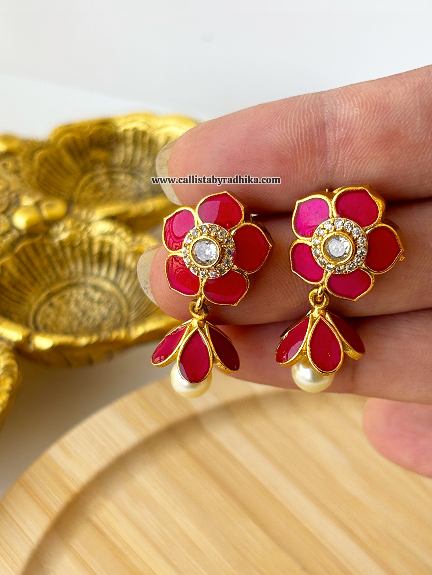 Pink Jhumka
