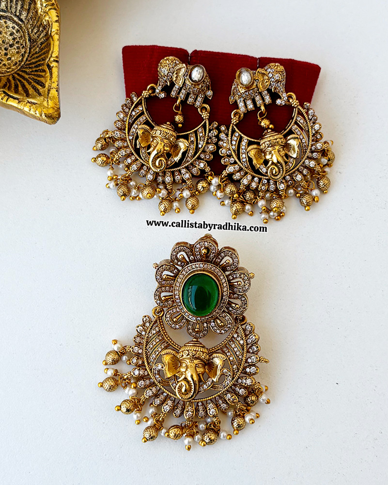 Image of Ganesha Pendant Set