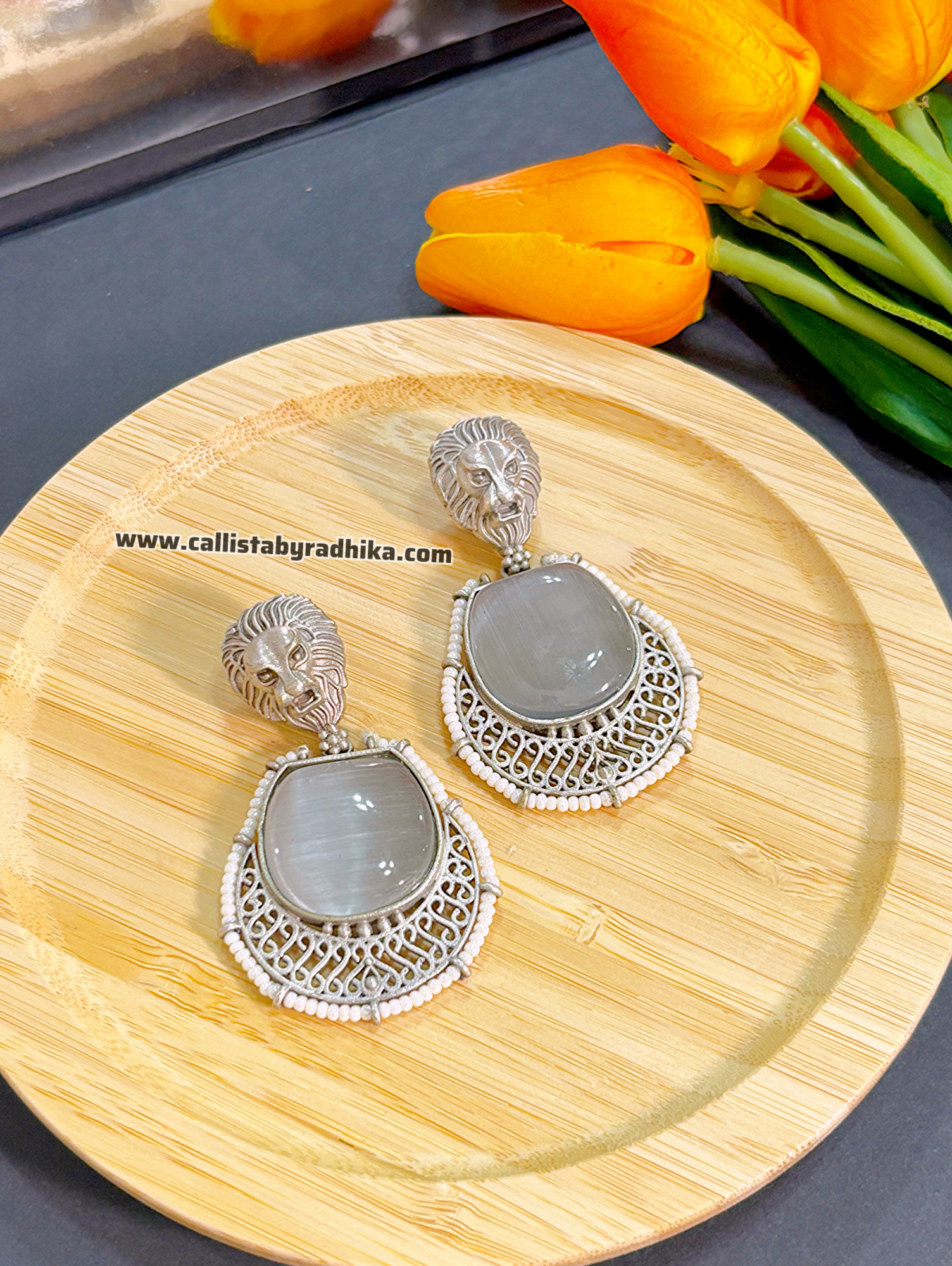 Sabyasachi Silver Replica Earring