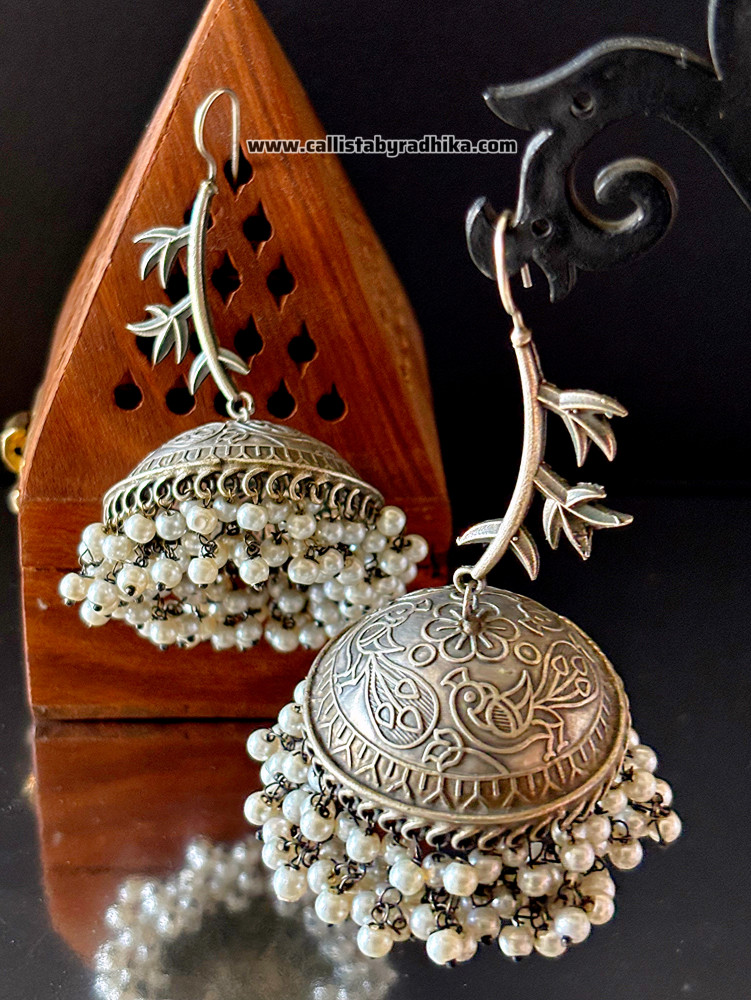 Image of Silver Replica Jhumka