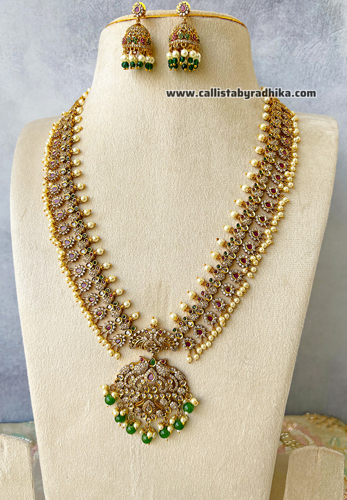 Image of Gold Polish Guttupusalu Long Haaram