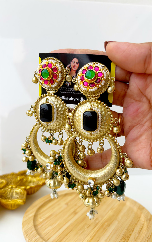 Image of Statement Long Designer Earrings