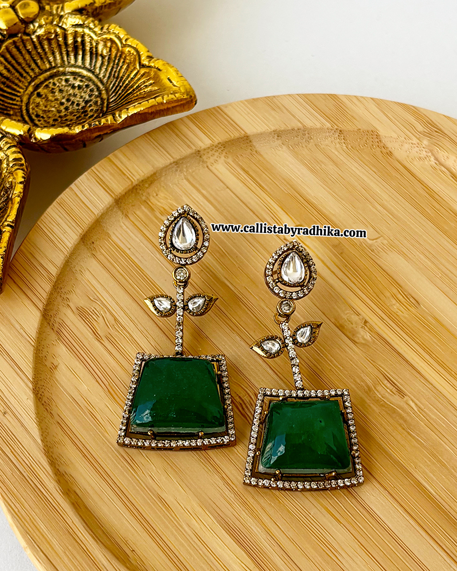 Moissanite Doublet Earring