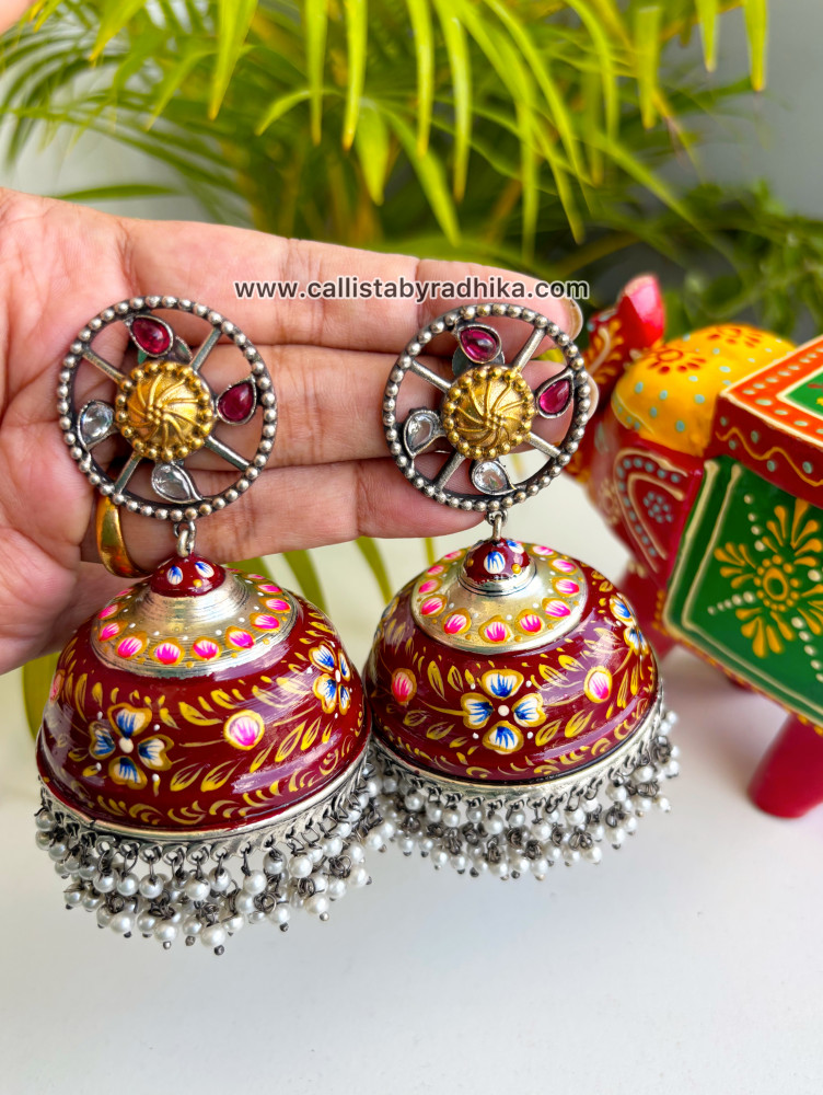 Image of Hand-painted Earrings (HPE-059)