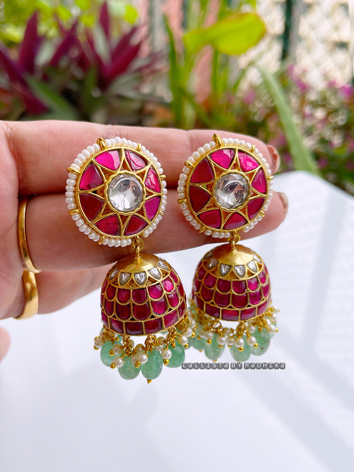 Jadau Kundan Earrings (JDE-055)