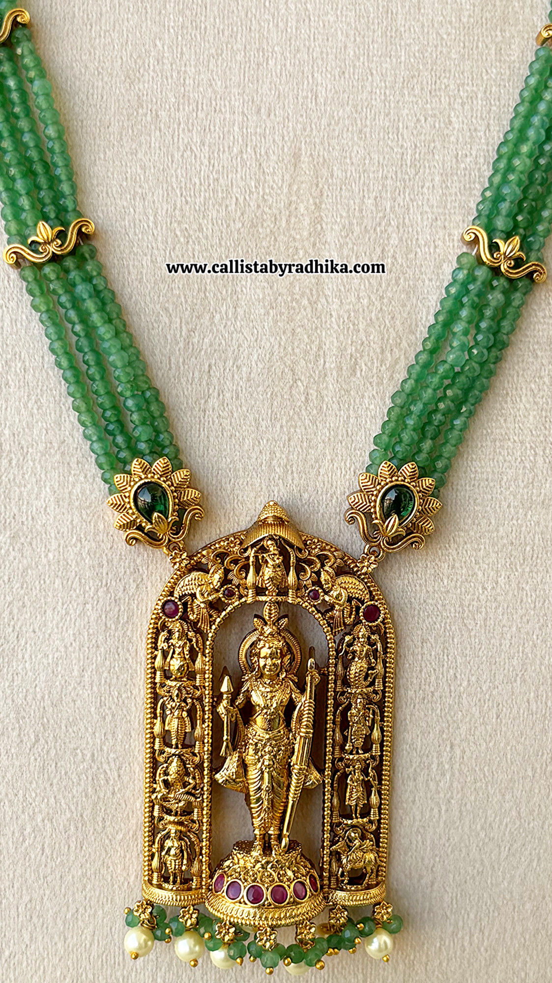 Murugan Pendant Long Necklace