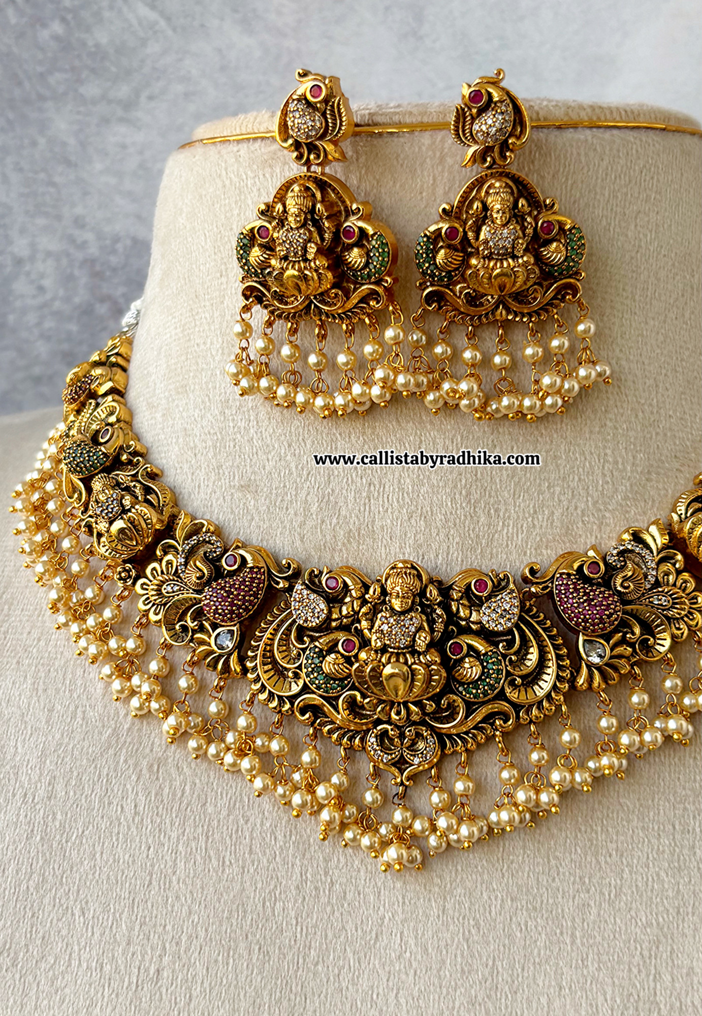 Nakshi Pearl Necklace