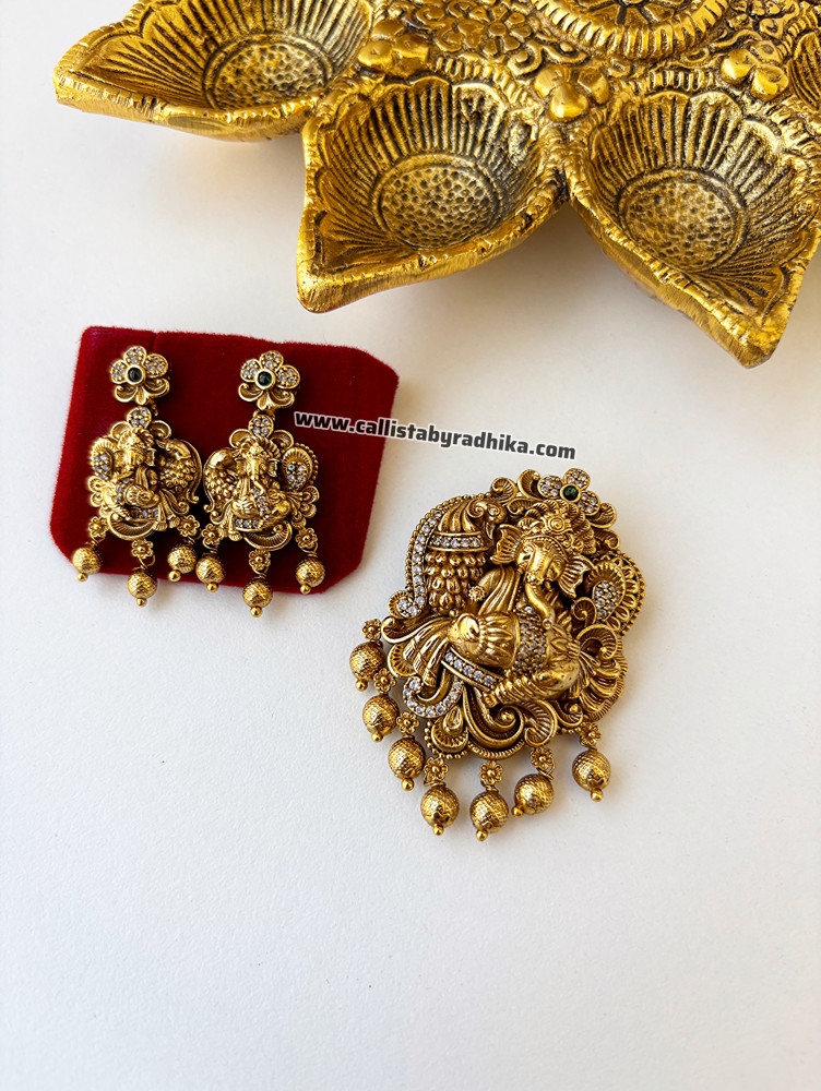 Image of Ganesha Pendant Set