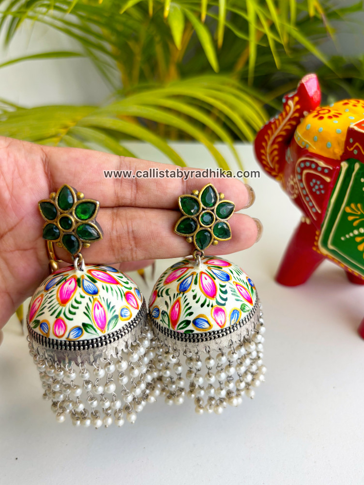 Image of Hand-painted Earrings (HPE-060)