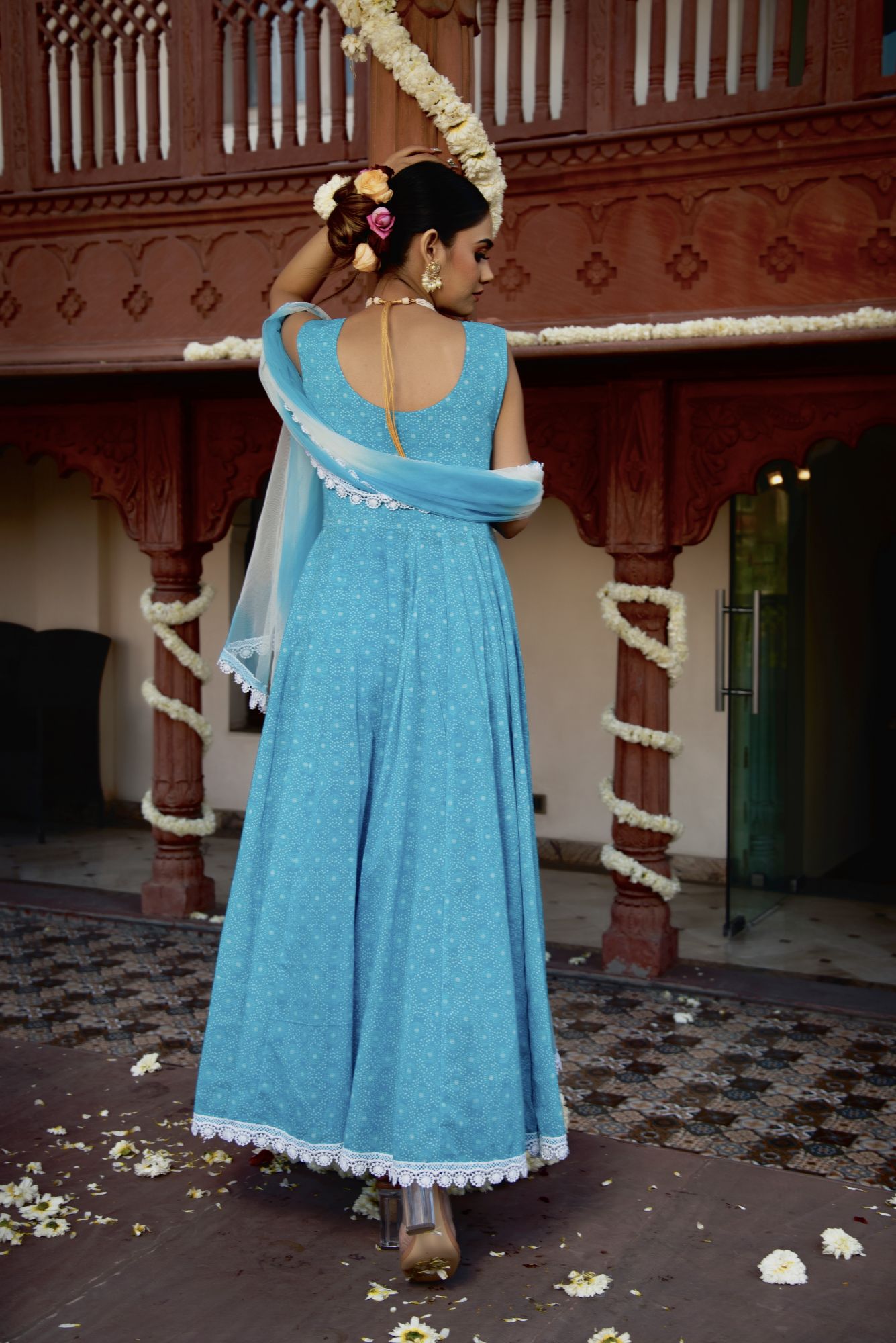 Dolphin Wings Anarkali Suit Set