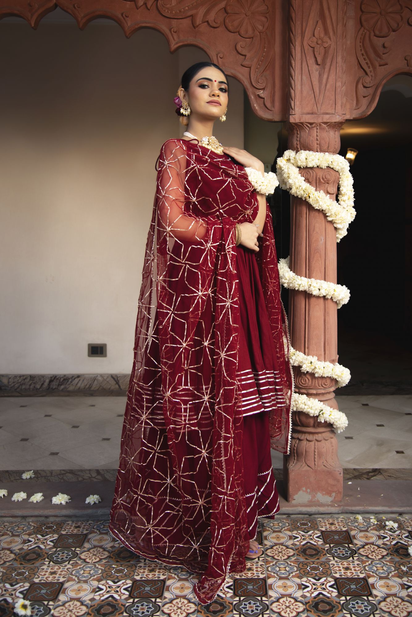 Maharani Gotapatti Sharara Set