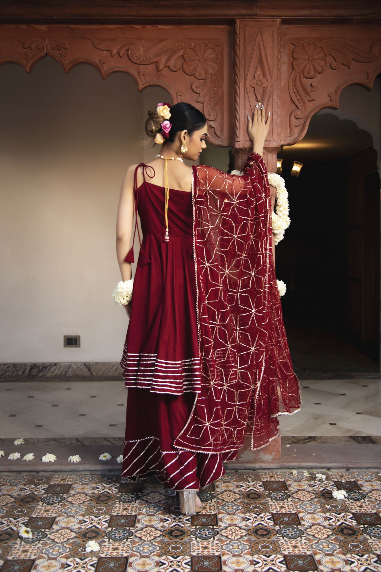 Maharani Gotapatti Sharara Set