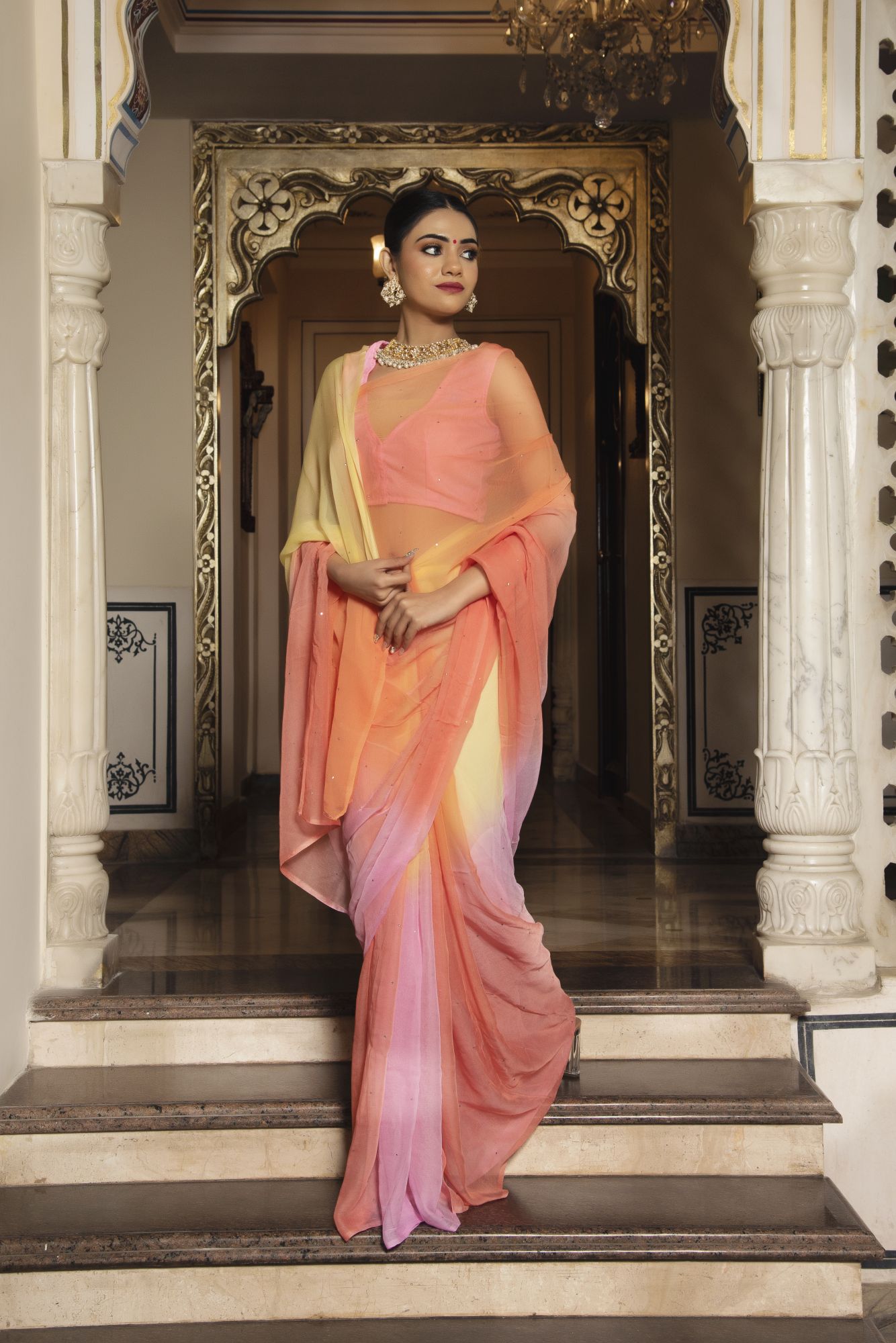 Elegant Pure Chiffon Saree