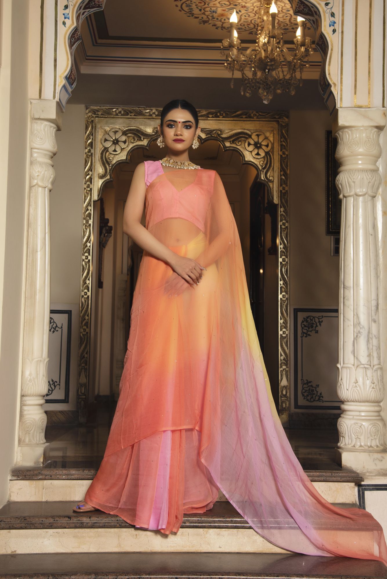 Elegant Pure Chiffon Saree