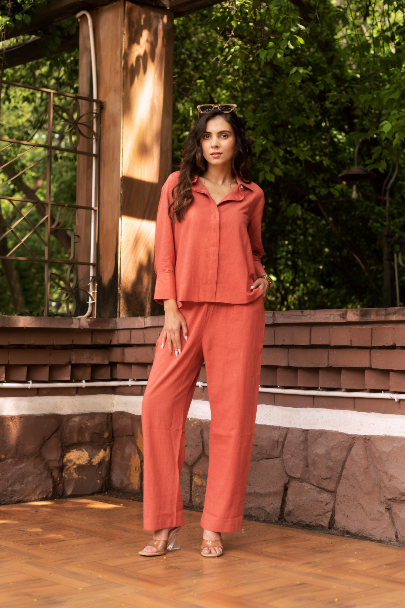 Pink Linen Coord Set