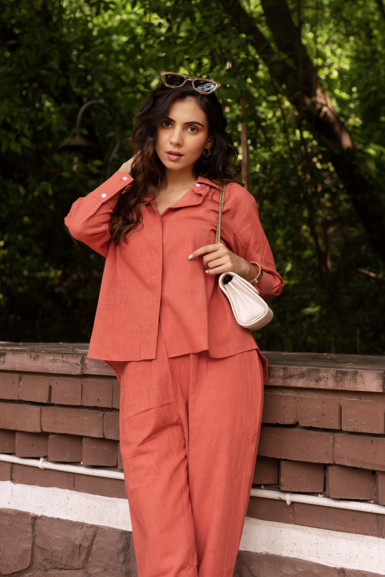 Pink Linen Coord Set