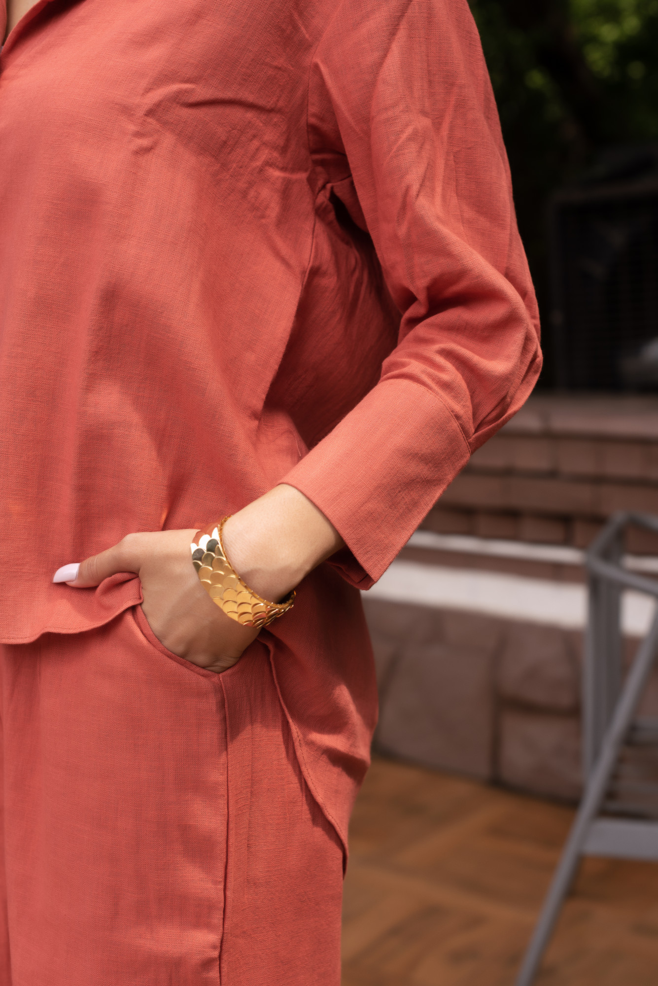 Pink Linen Coord Set