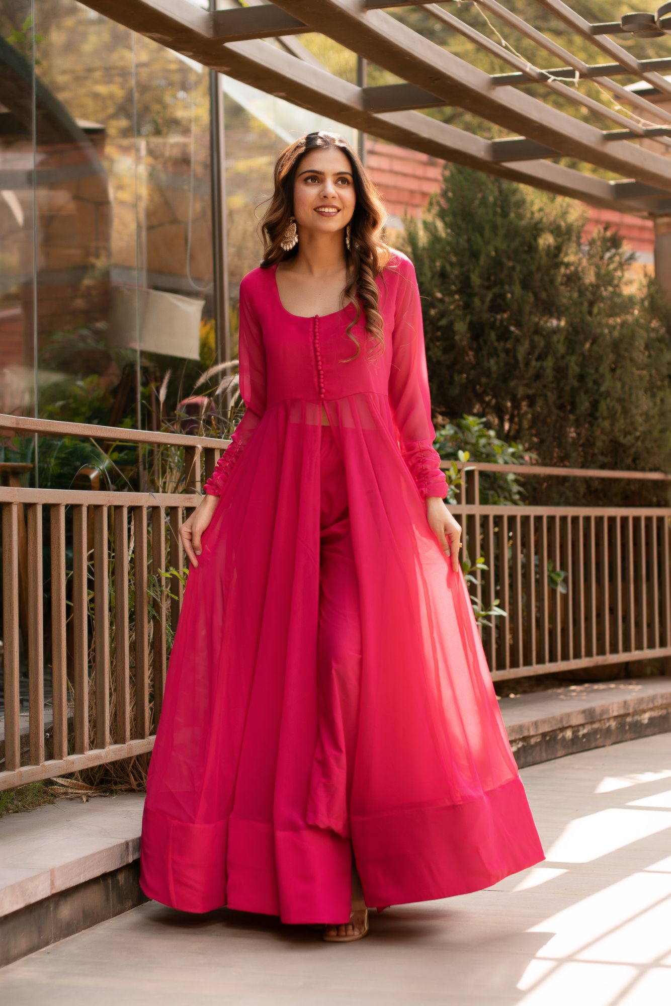 Viva Magenta Cape Coord Set