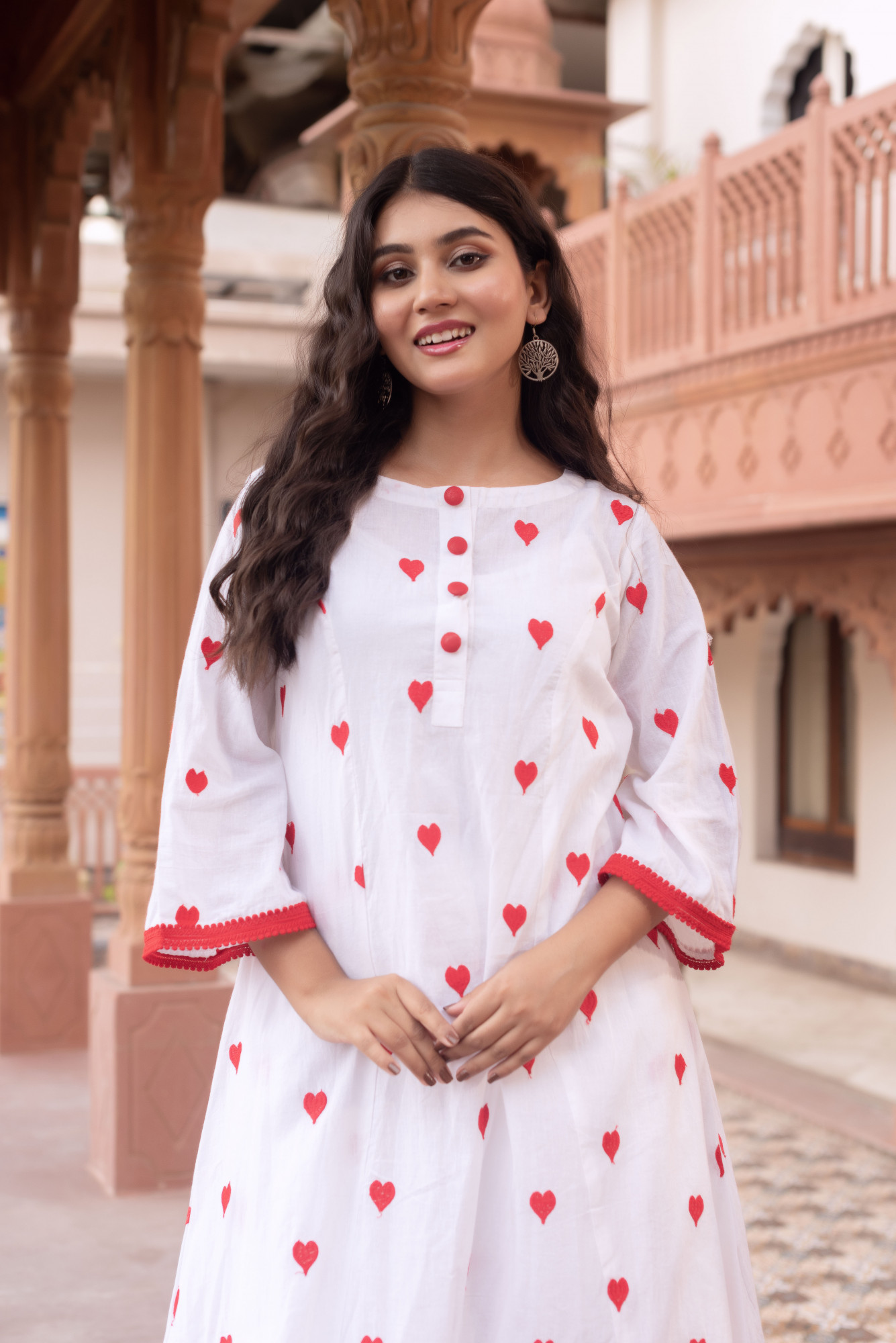 Croi White Embroidered Kurta Set