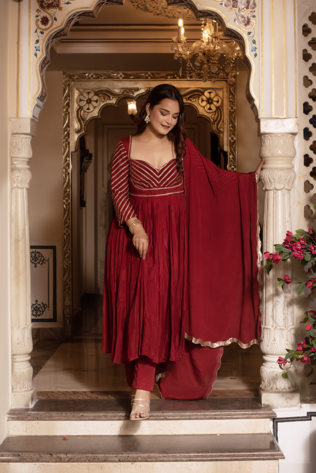 Noor Red Suit Set