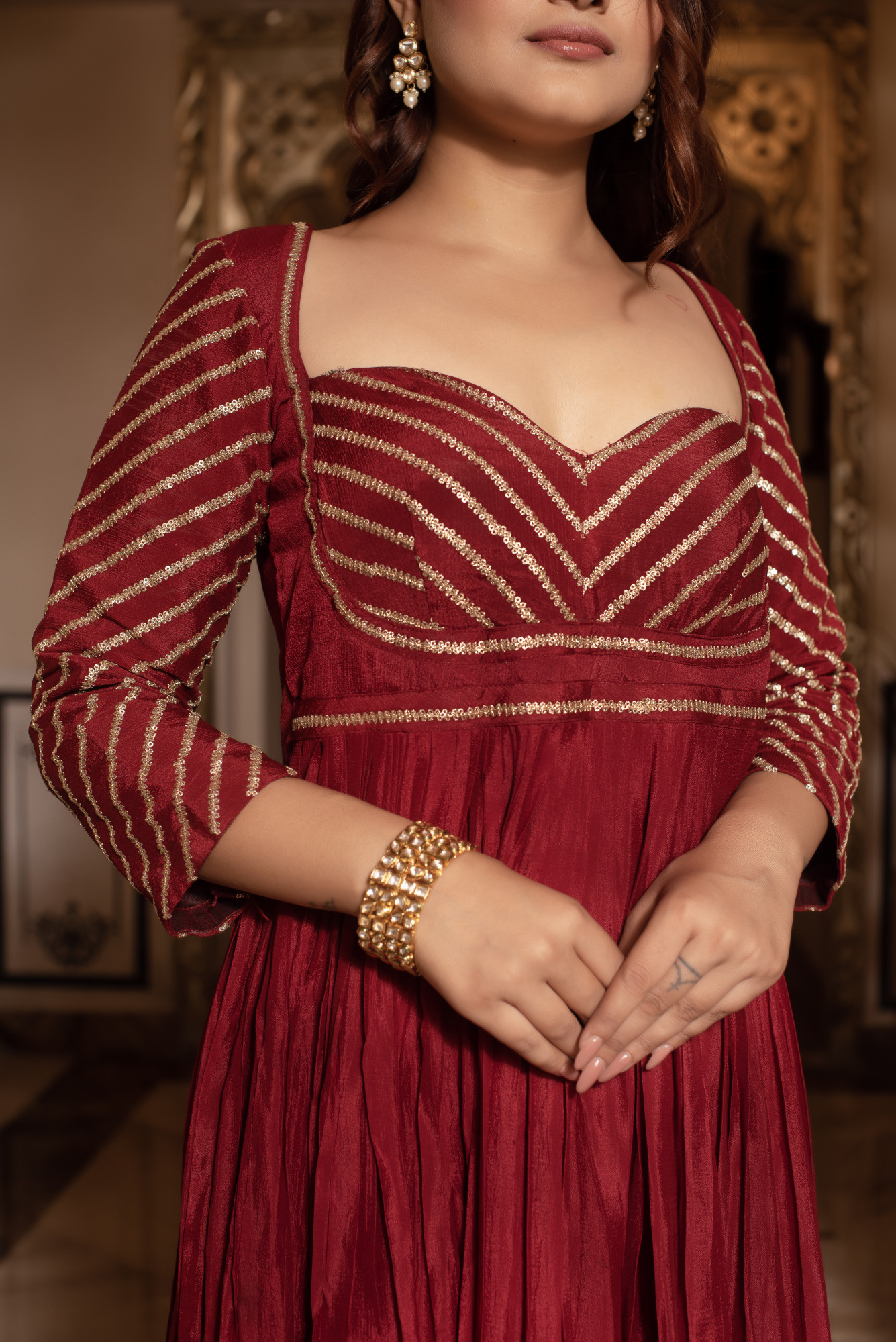 Noor Red Suit Set