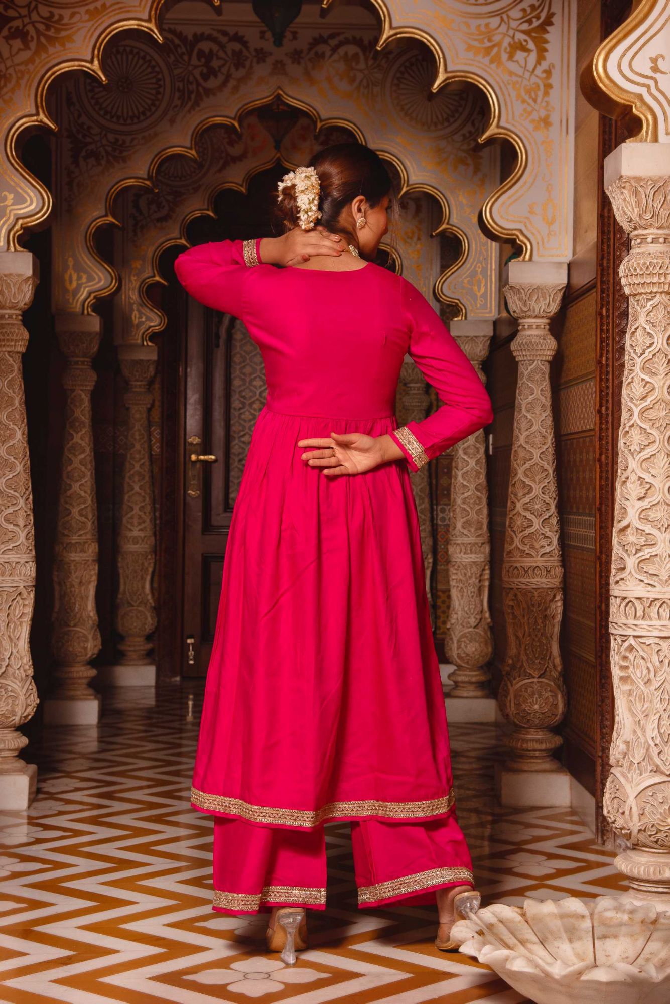 Saiba Rani Angular Gotapatti Suit Set