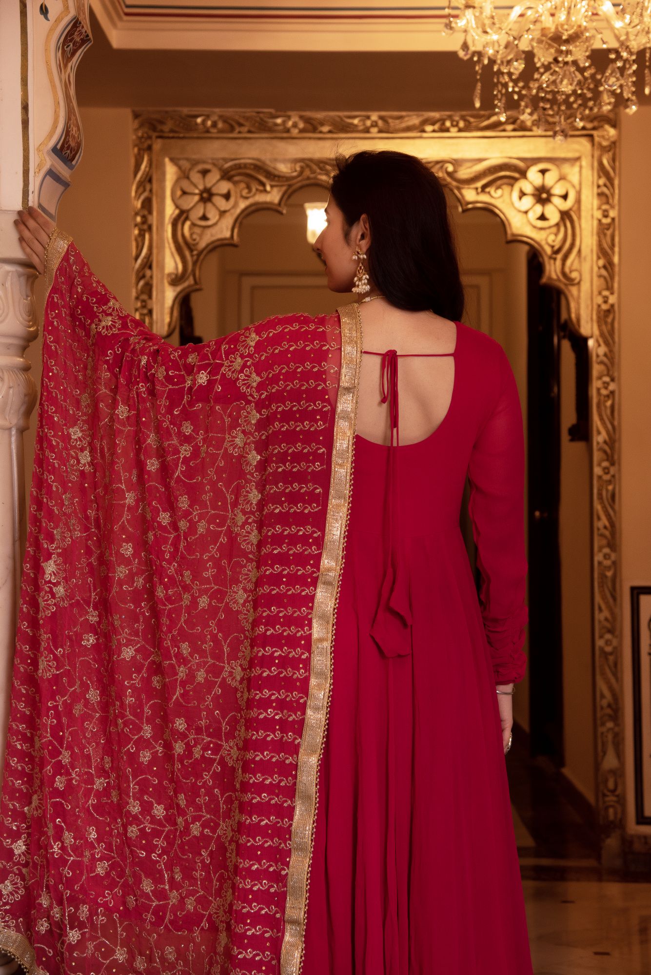 Rani Mahal Georgette Gotapatti Anarkali Suit set