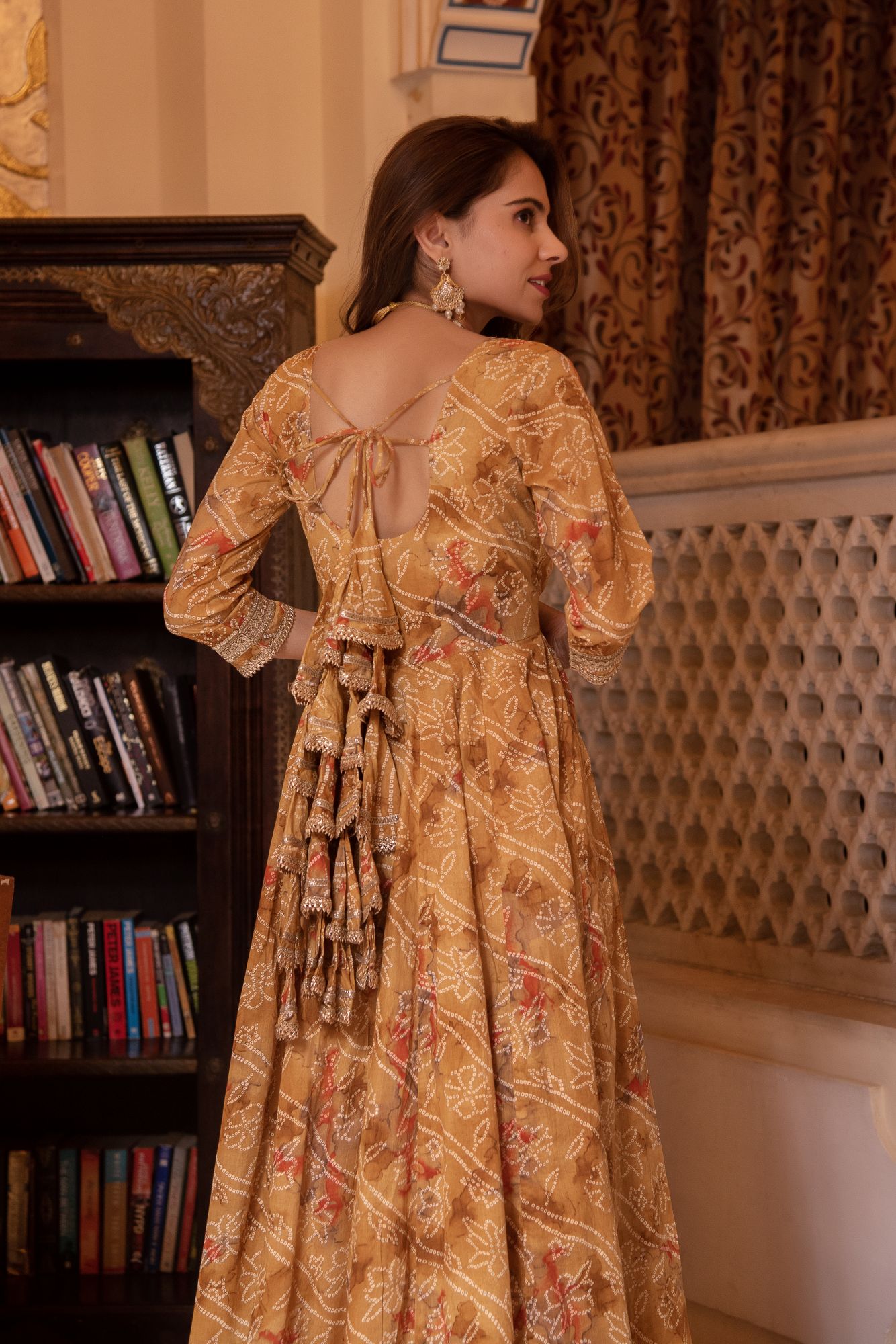 Sawan Peela Gotapatti Anarkali Suit Set